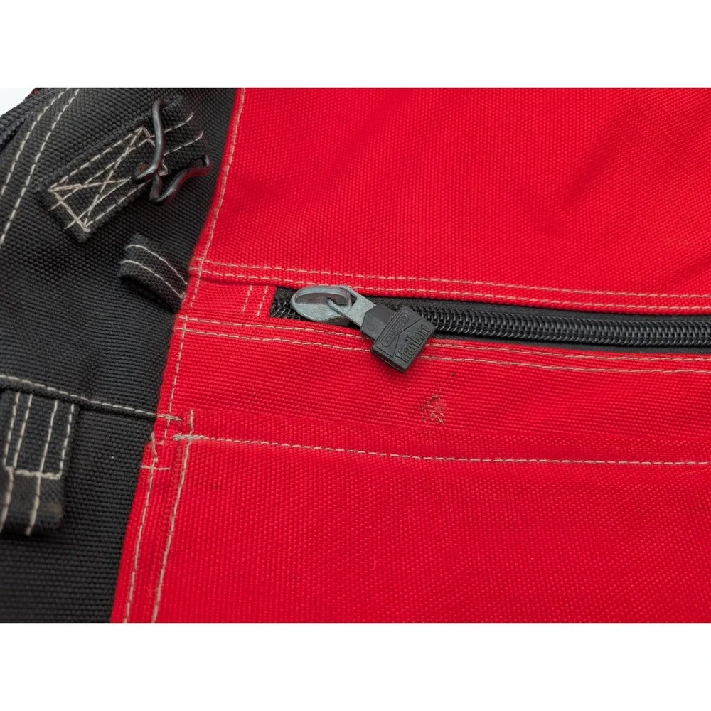 Vintage Marlboro Unlimited Red Black Canvas Sling Backpack Gear Bag Drawstring